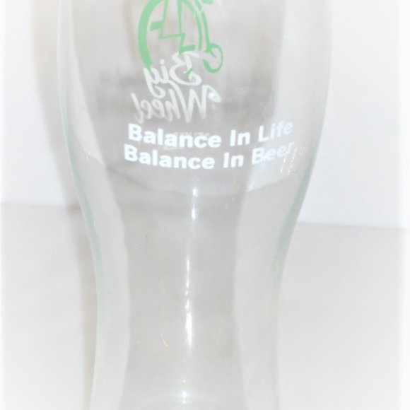 BIG WHEEL Deluxe Amber BEER Glass Vintage Beer Glass Barware - Picture 6 of 10